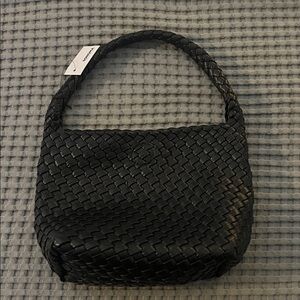 Sonoma Black Woven Shoulder Bag